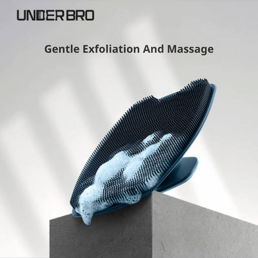Silicone Body Exfoliating Brush – Antibacterial Shower Scrubber, Gentle Massage Cleanser for Men & Women