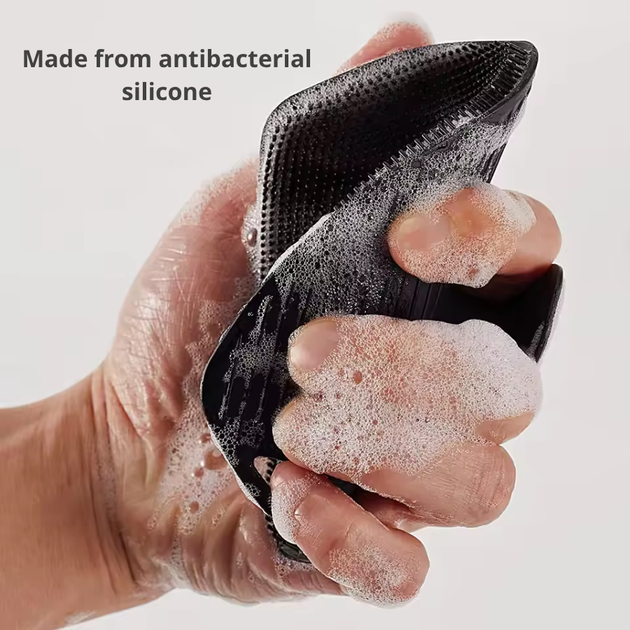 Silicone Body Exfoliating Brush – Antibacterial Shower Scrubber, Gentle Massage Cleanser for Men & Women
